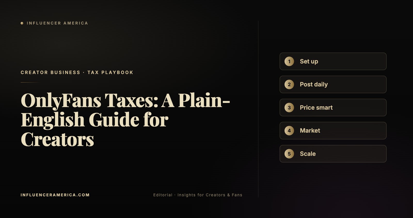 Abstract luxury illustration representing taxes and finance for subscription creators — gold and silver ledger theme